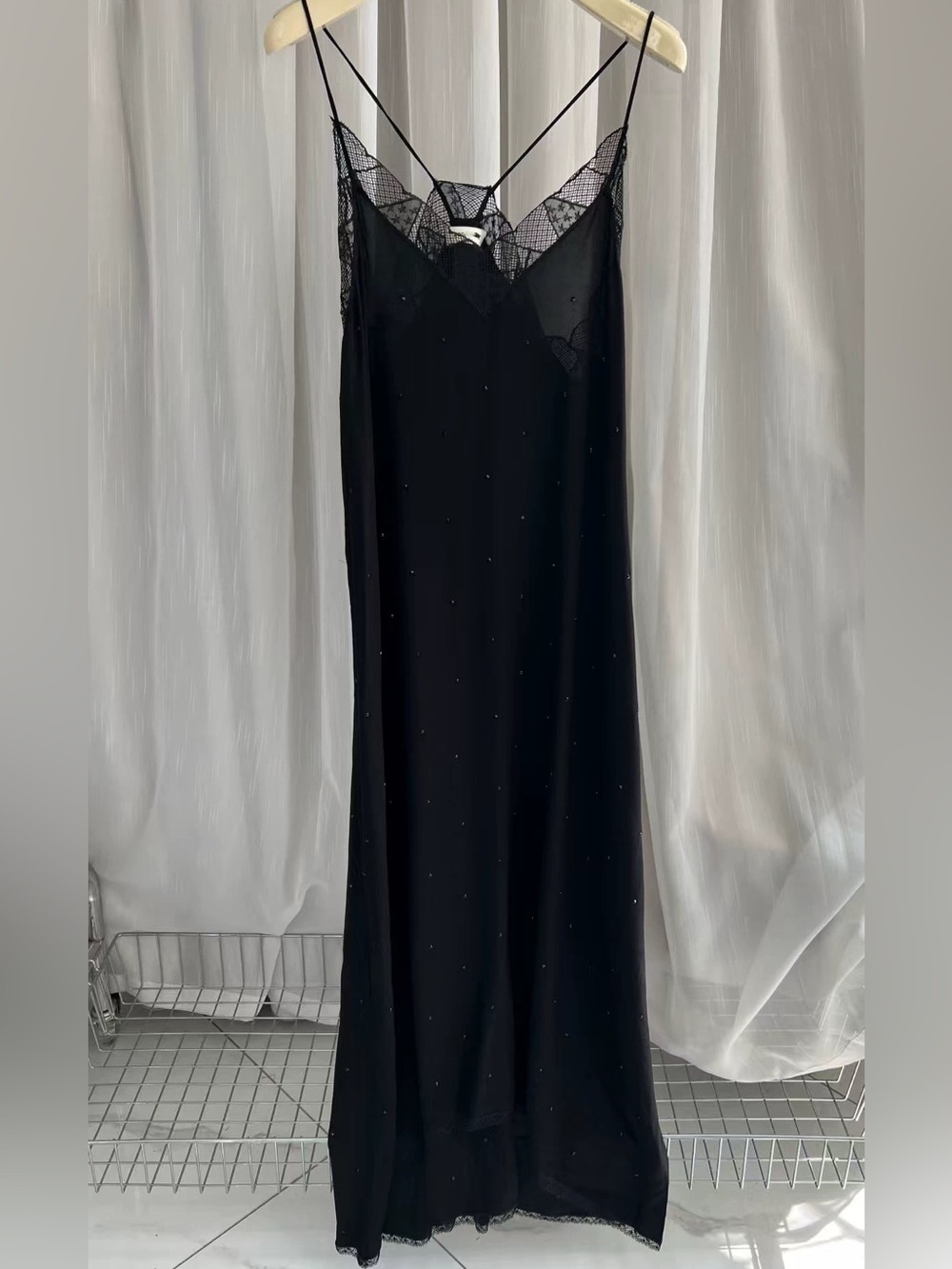 Zadig & Voltaire Risty Soft Strass Maxi Dress, XS S M L - Picture 6 of 7